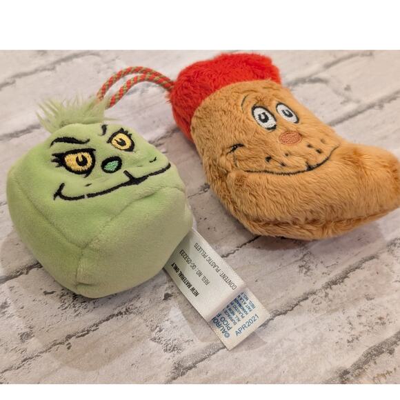 Christmas Plush  Ornaments The Grinch and Max Dr. Seuss - Picture 2 of 8